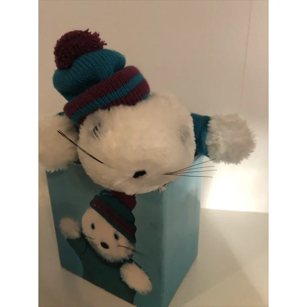 AVON BABY SEAL SCOOTER PLUSH STUFFED HAND PUPPET FULL‎ BODY W/box Vintage